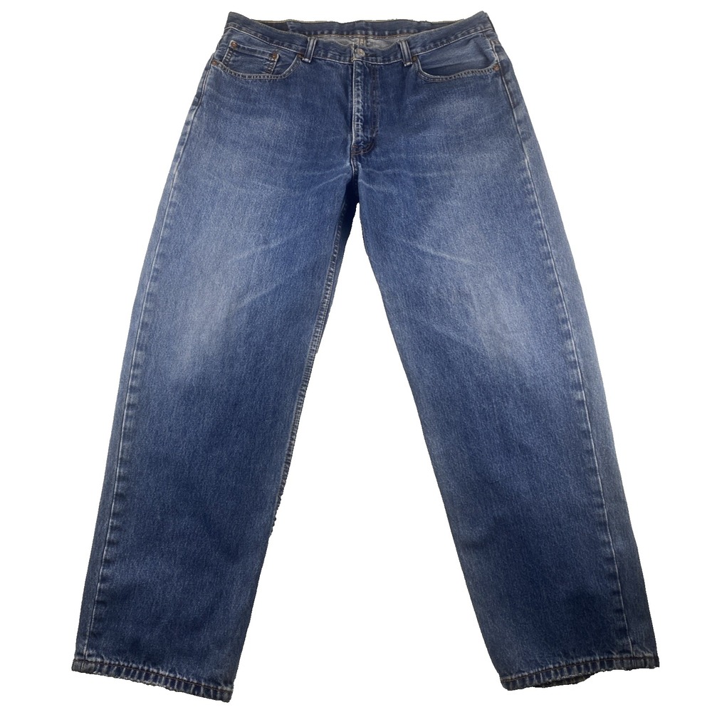 Levis Jeans Mens 40 X 32 Blue 550 Relaxed Tapered American Cowboy Ranch Y2K